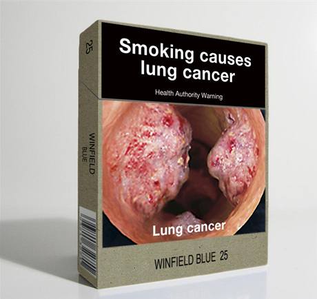 V Austrálii se budou prodávat cigarety s takovýmto obalem.