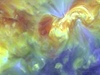 Snímek ze solárního mikroskopu, který zkoumá slunení aktivitu (detail).