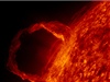 Slunení erupce - snímek z 30. bezna 2010.