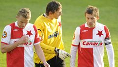 Slavia padla. Jabloneck Jarolm rozhodl v 91. minut ze sporn penalty