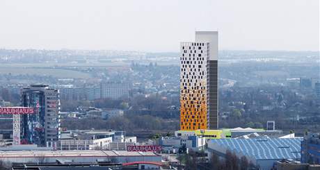 Vizualizace brnnského mrakodrapu AZ Tower, který  bude mit 109,5 metru.