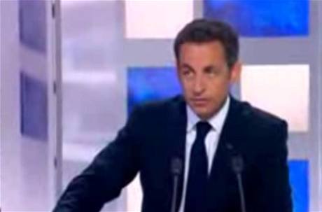 Nicolas Sarkozy ve studiu France 3