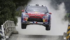Sebastien Loeb na novozélandské rallye.