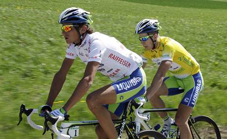 Roman Kreuziger (vpedu) a Peter Sagan.