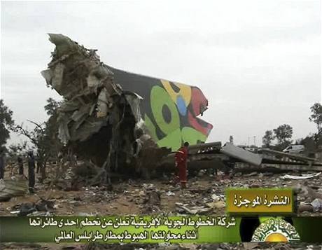Televizn zbry leteckho netst v Libyi
