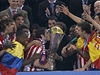 Atlético - Fulham (fotbalisté panlského klubu se radují s trofejí).