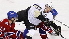 Montreal - Pittsburgh (Crosby se prosazoval jen velmi tko).