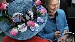 Hillary Clintonová b�hem své prezidentské kampan�