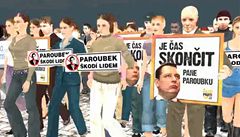 ODS uspod ped volbami virtuln protest proti Paroubkovi