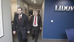 P�edseda KS�M na náv�t�v� Lidových novin.