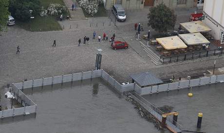 Nmecko - povodn; hrazení ve Frankfurtu nad Odrou