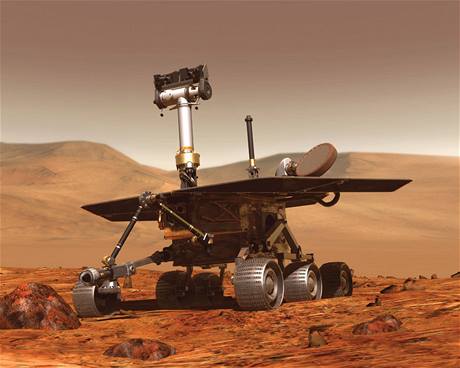 Robotické vozítko Opportunity na Marsu