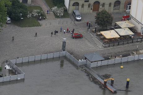 Nmecko - povodn; hrazení ve Frankfurtu nad Odrou