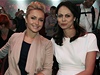 Hayden Panettiere (pítelkyn Vladimira Klika vlevo) a Natalia Kliko (manelka Vitalije Klika)