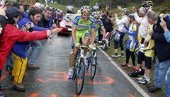 Cyklista Ivan Basso m na dosah druh triumf na Giru d'Italia