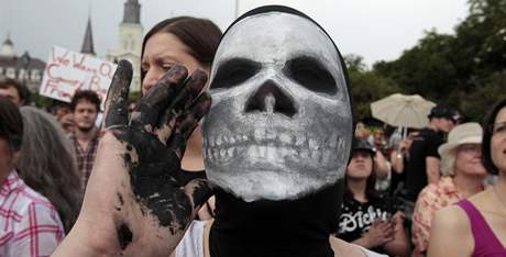 Lidé v New Orleans protestovali proti firm BP