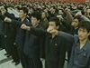 Severokorejský reim zorganizoval demonstraci v centru Pchjongjangu.