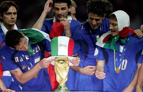 Itálie - mistři světa z roku 2006.