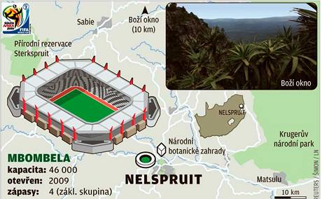 Stadiony MS 2010 ve fotbale: Nelspruit.