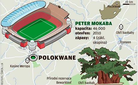 Stadiony MS 2010 ve fotbale: Polokwane.
