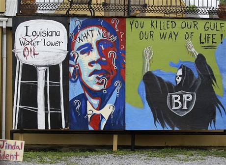 Billboardy proti britské taské spolenosti BP