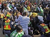 Tragédie pi pípravném zápase v Johannesburgu.