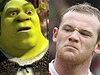Wayne Rooney alias Shrek.