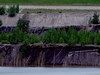 Napoutní rekultivovaného lomu Medard - Libík u Svatavy na Sokolovsku vodou z Ohe zaalo 4. ervna. 