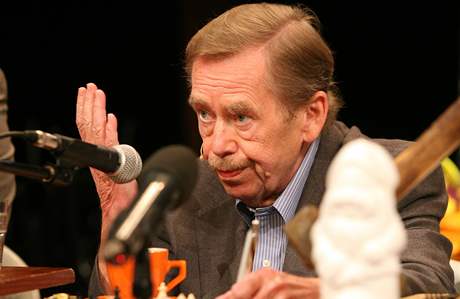 Václav Havel v Divadle Husa na provázku