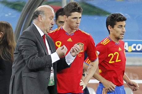 panlsko: Torres (uprosted), Navas a trenér Del Bosque 