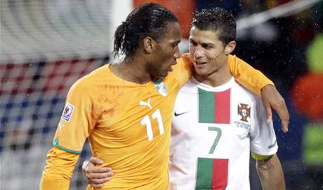 Drogba a Ronaldo