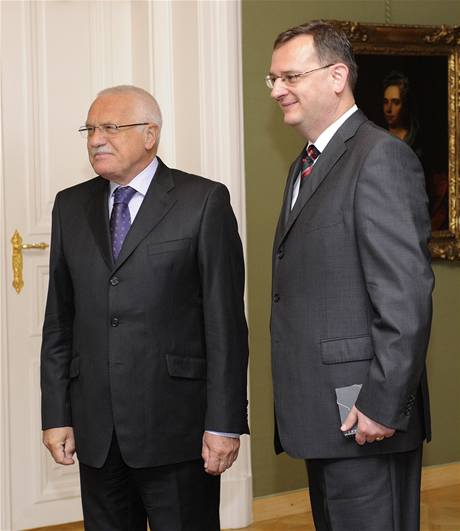 Petr Neas informoval prezidenta o prbhu koaliního vyjednávání.