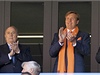 Nizozemsko - Dánsko (nizozemský korunní princ Willem Alexander s prezidentem FIFA Seppem Blatterem).