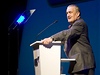 Pedseda TOP 09 Karel Schwarzenberg mluví na kongresu ODS. 