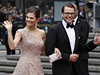 Princezna Victoria se snoubencem Danielem Westlingem picházejí na koncert