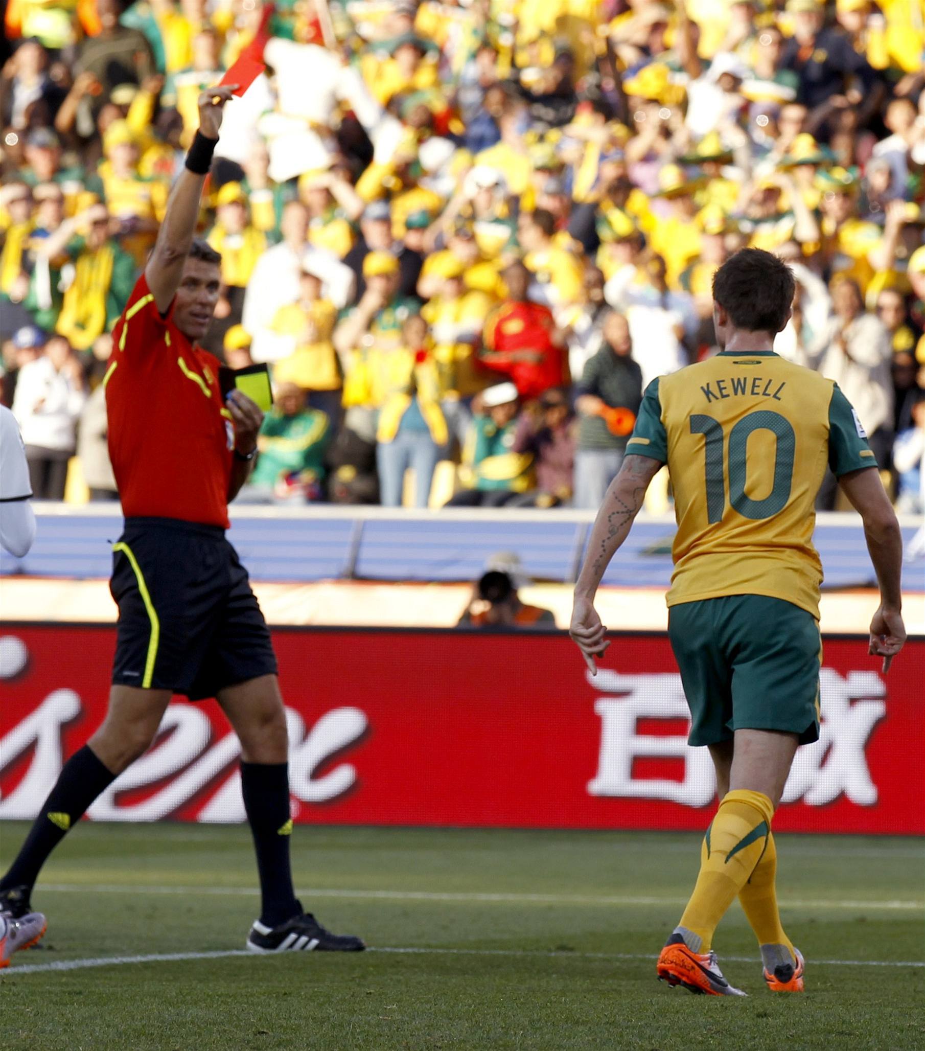 Ghana - Austrálie (ervená karta)