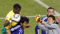 Prvn pekvapen MS: v nudnm duelu porazilo Japonsko 1:0 Kamerun