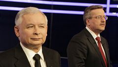 Jaroslaw Kaczyski a Bronislaw Komorowski, nejvtí favorité polských prezidentských voleb