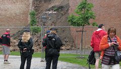 �ást z�ícených hradeb na brn�nském �pilberku.