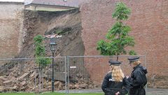 �ást z�ícených hradeb na brn�nském �pilberku.