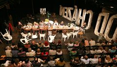 Václav Havel v Divadle Husa na provázku