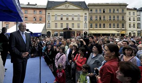 Václav Klaus v Olomouci