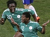 Korea-Nigérie (Uche se raduje z gólu).