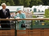 Královna Albta II. ve Wimbledonu.