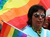 Úastnice Queer Parade v Brn