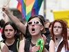 Úastníci Queer Parade v Brn