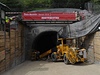 Slavnostní zahájení raby tunelu prodlouení trasy A metra.