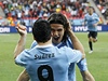 Uruguay - Jiní Korea (radost po gólu Suáreze)