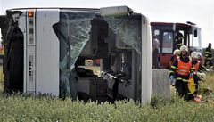 Nehoda autobusu u Olomouce.