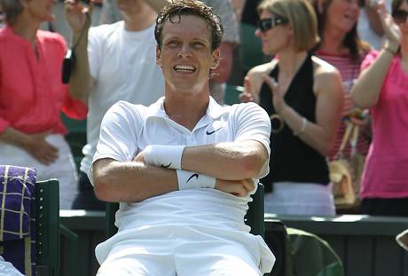 Tomá Berdych po zápase s Federerem